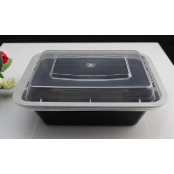 Black Color Microwave Safe Plastic Disposable Food Packaging Container